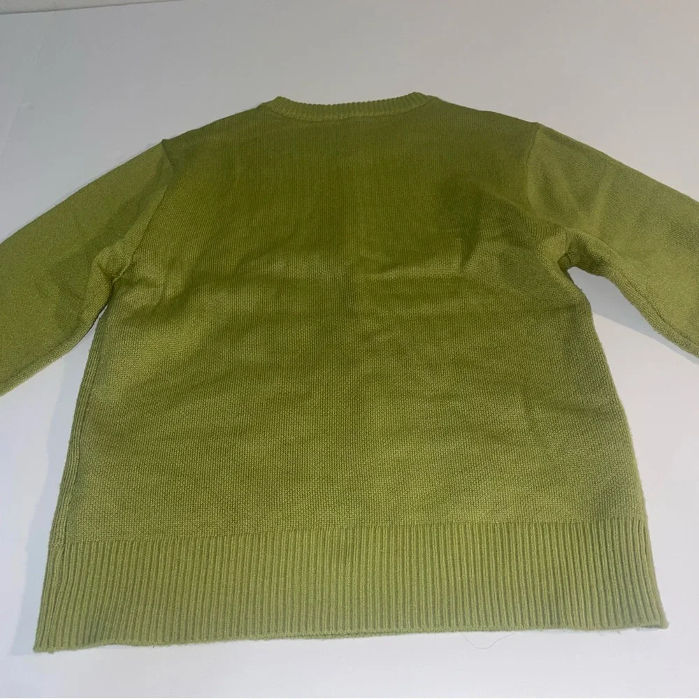Dr Seuss Grinch Sweater Kids Holiday‎ Green Sweater Size X Small XS 4 5